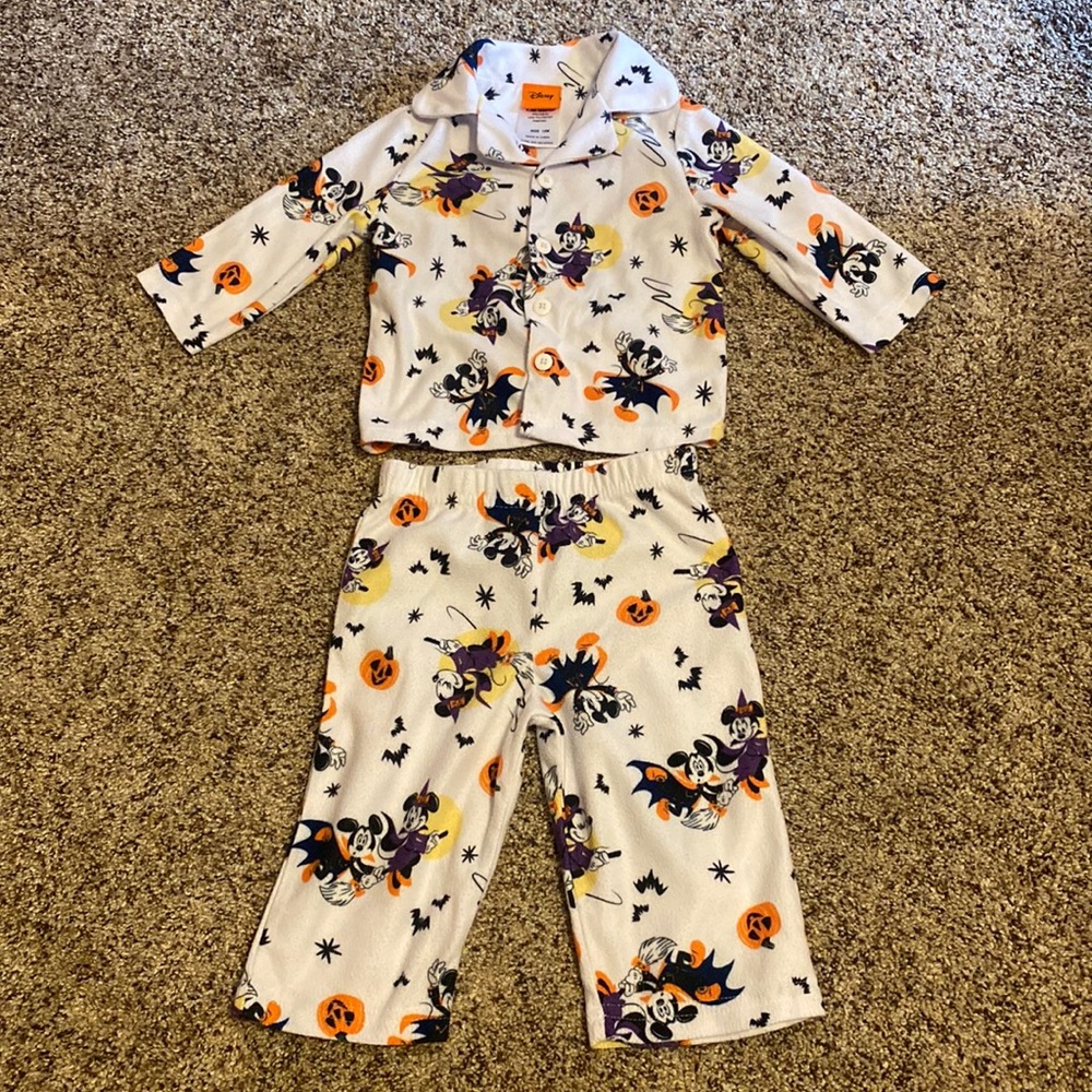 💥2/$12💥 💜🧡 Adorable Mickey & Minnie PJ Set 🧡💜